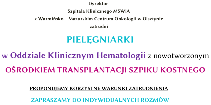 Ogłoszenie o pracę