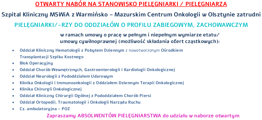Ogłoszenie o pracę