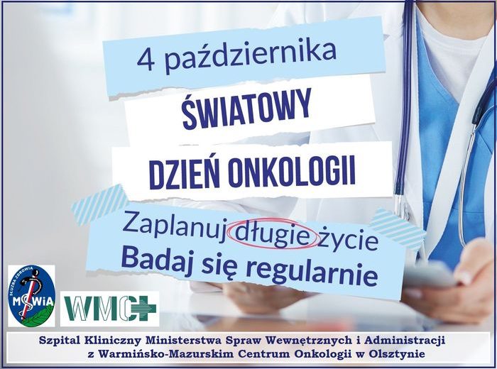 4 października Światowym Dniem Onkologii