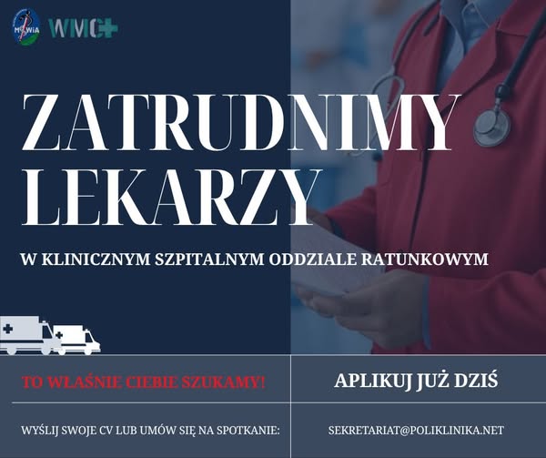 LEKARZU – DOŁĄCZ DO NASZEGO ZESPOŁU KSOR W OLSZTYNIE!