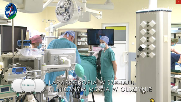 Laparoskopia w Szpitalu Klinicznym MSWiA w Olsztynie - lekarze przy stole operacyjnym