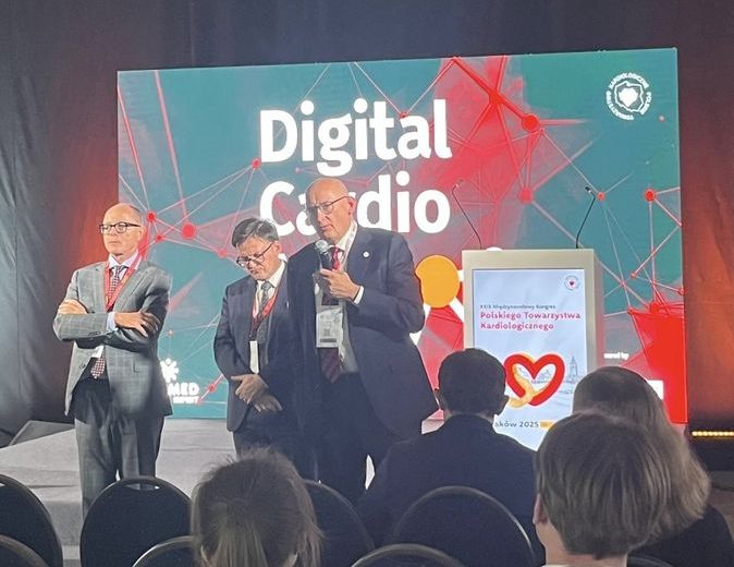 Profesor Grabysa podczas XXIX Międzynarodowy Kongres Polskiego Towarzystwa Kardiologicznego