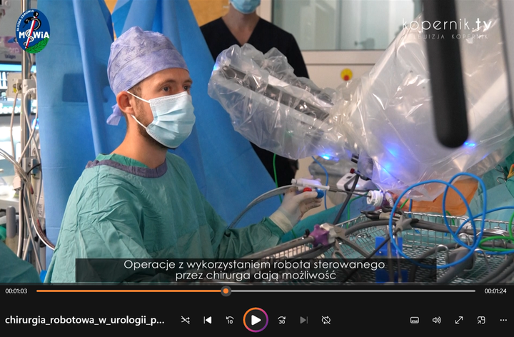 Chirurgia robotowa w urologii w Szpitalu Klinicznym MSWiA w Olsztynie - lekarz podczas operacji