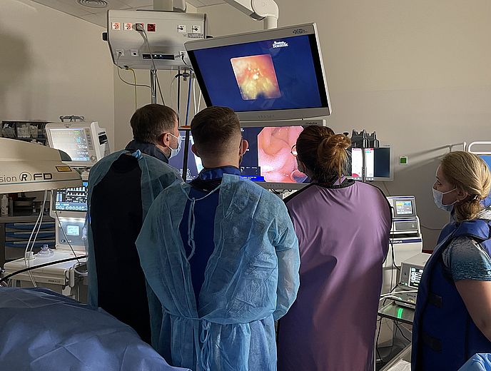 Zabieg kruszenia kamieni falą mechaniczną